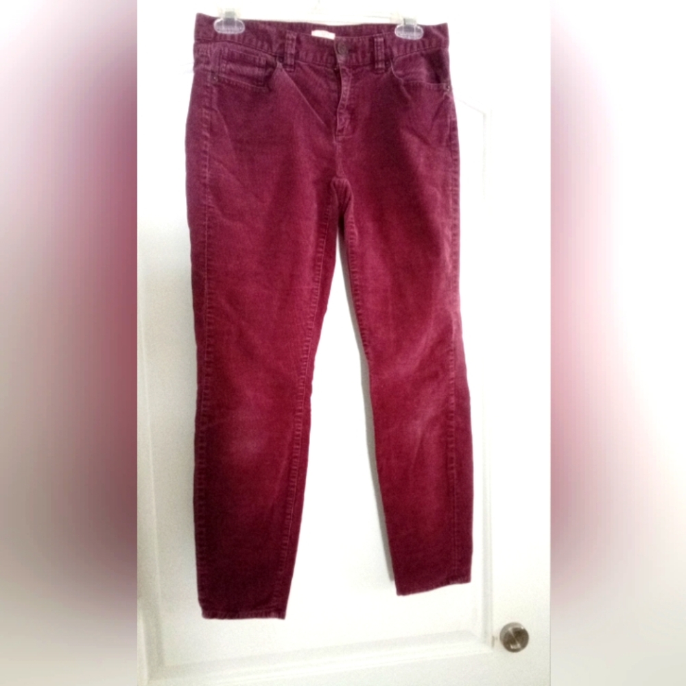 GAP Purple Straight Leg Corduroy Pants
